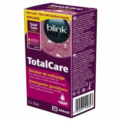 Amo Total Care - Solution de nettoyage pour lentilles, 30ml