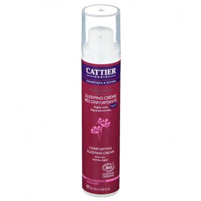 Cattier Sleeping cr&egrave;me r&eacute;confortante Argile rose Nuit