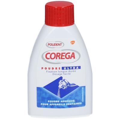 COREGA Polident poudre ultra adh&eacute;sive flacon 40g