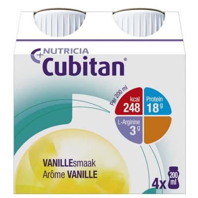 Nutricia Cubitan Vanille 200ml lot de 4