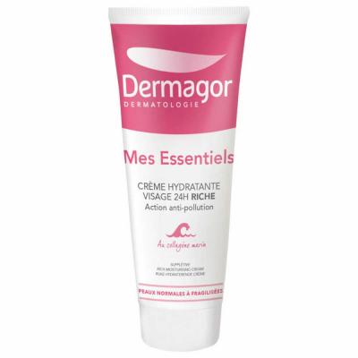 Dermagor MES ESSENTIELS - Cr&egrave;me Hydratante Visage 24h Riche, 40ml