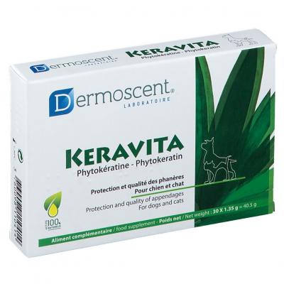 Dermoscent Keravita comprim&eacute;s pour chien et chat 3 x 30 comprim&eacute;s