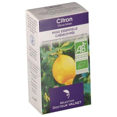 DOCTEUR VALNET Huile essentielle de citron bio flacon 10ml