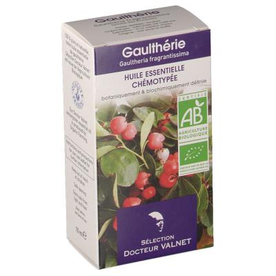 DOCTEUR VALNET Huile essentielle de gaulth&eacute;rie bio flacon 10ml