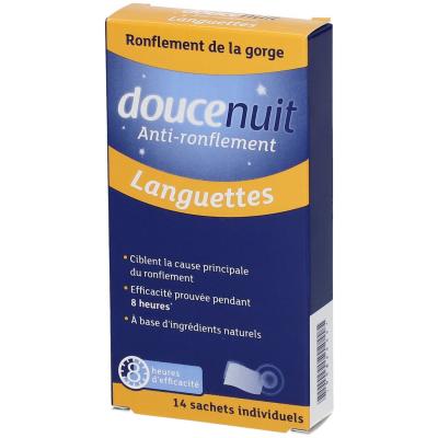 Douce nuit Anti Ronflement Languettes, 14 unit&eacute;s