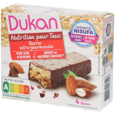 DUKAN Barres de son d'avoine extra gourmand - 120g