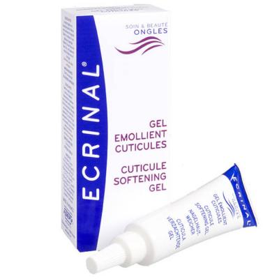 ECRINAL Gel&eacute;mollient cuticules tube 10ml + b&acirc;tonnet repousse cuticules
