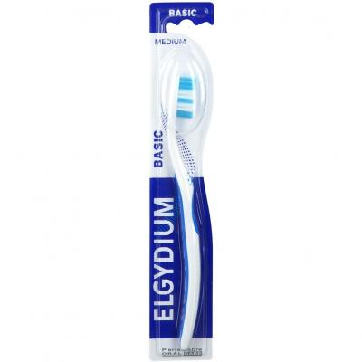 Elgydium Basic Brosse &agrave; Dents M&eacute;dium lot de 2