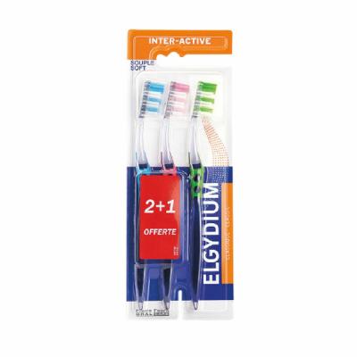 Brosse &agrave; dents Interactive Souple trio dont 1 offerte