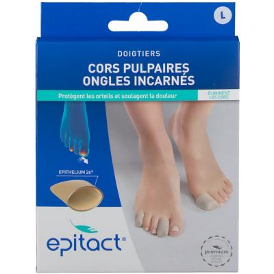 Epitact doigtiers cors pulpaires et ongles incarn&eacute;s taille l x2