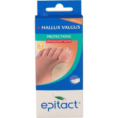 EPITACT Pansements pour hallux valgus&agrave;l'&eacute;pith&eacute;lium activ lot de 2