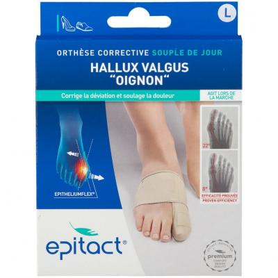 Epitact orth&egrave;se corrective jour hallux valgus oignon taille l