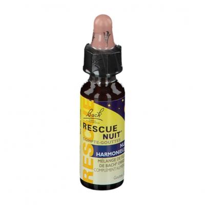 Fleurs de bach RESCUE NUIT - Compte-Gouttes Nuits Harmonieuses, 10ml