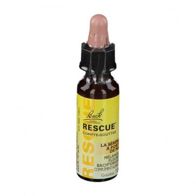 Fleurs de bach RESCUE - Compte-gouttes Concentr&eacute; de s&eacute;r&eacute;nit&eacute;, 10ml
