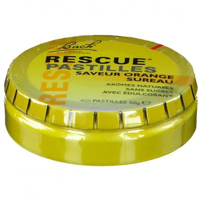 Pastilles Saveur Orange Sureau Rescue - La Boite De 50g