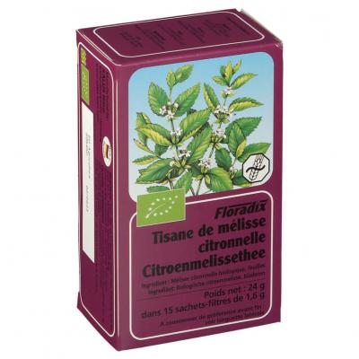 Salus Organic Lemon Balm Herb 15 Teabags (Pack of 6, Total 90 Teabags)