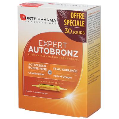 Fort&eacute; pharma expert autobronzant cure 1 mois 30 ampoules