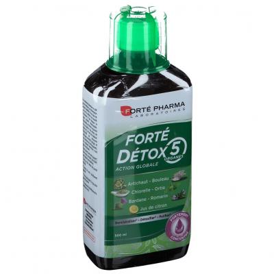 Fort&eacute; Pharma Fort&eacute; D&eacute;tox 5 Organes - Flacon 500 ml - Bouteille 500 ml