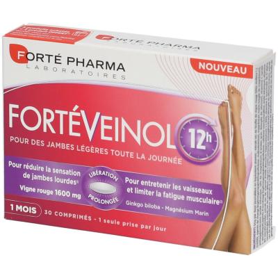 FORTE PHARMA - Fort&eacute;Veinol 30 comprim&eacute;s Compl&eacute;ment alimentaire Jambes lourdes 1 unit&eacute;
