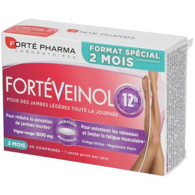 Fort&eacute; pharma fort&eacute;veinol 12h jambes l&eacute;g&egrave;res 60 comprim&eacute;s