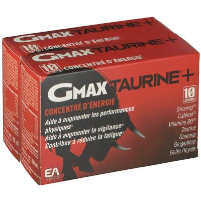 EA Pharma Gmax Taurine+ Lot de 2 x 30 Ampoules - Lot 2 x 30 ampoules