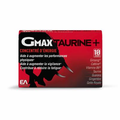 EA PHARMA Gmax taurine concentr&eacute;d'&eacute;nergie une bo&icirc;te de 30 ampoules
