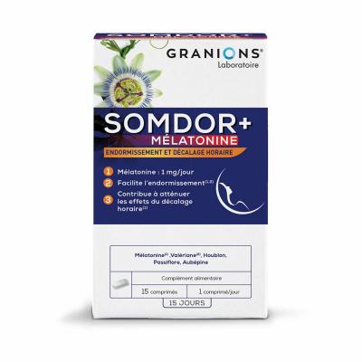Granions Somdor+ M&eacute;latonine 15 comprim&eacute;s