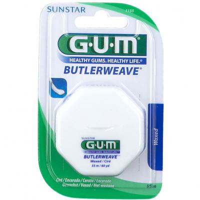 Gum butlerweave fil dentaire plat cir&eacute; 55 m&egrave;tres 1155