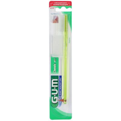 Gum&reg; Classic brosse &agrave; dents souple &agrave; grande t&ecirc;te 4 rangs
