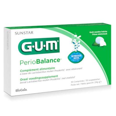 Gum Periobalance Pastilles 30 Unit&eacute;s - Bo&icirc;te 30 comprim&eacute;s