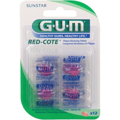 Gum Accessoires R&eacute;v&eacute;lateur de Plaque Dentaire 12 pastilles