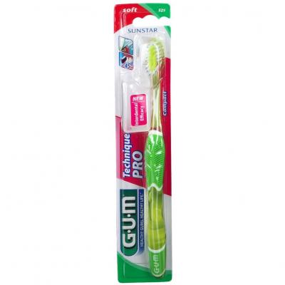 Gum TECHNIQUE PRO 525 - Brosse &agrave; Dents Souple, 1 unit&eacute;
