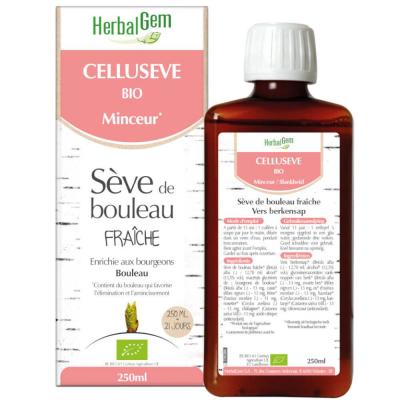 HERBALGEM Celluseve bio minceur - S&egrave;ve de bouleau fra&icirc;che 250ml