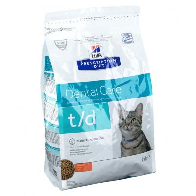 Hill's Prescription Diet T/D Dental au poulet pour chat 1.5 kg