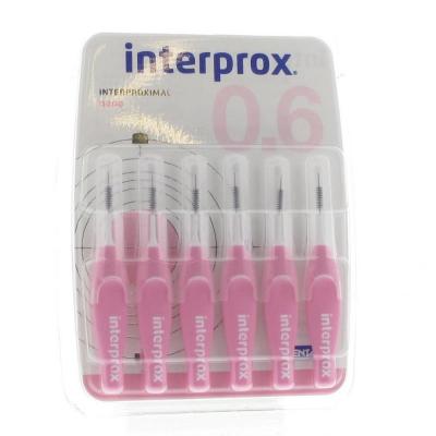 Interprox Rose Nano 6 Brosses interdentaires, Lot de 3 &aacute; 6 pieces
