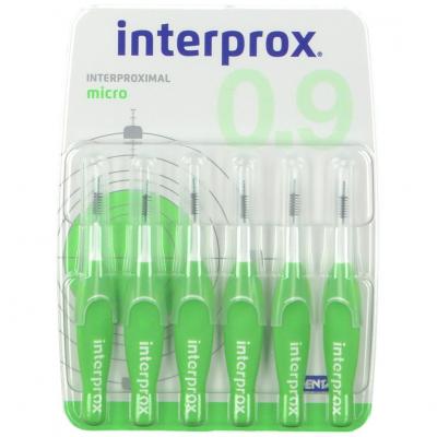 Interprox brosses interdentaires vert micro, Lot de 3 &aacute; 6 pi&eacute;ces