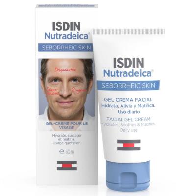 Isdin Nutradeica Gel Cr&egrave;me Visage Dermatite S&eacute;borrh&eacute;ique - Tube 50 ml