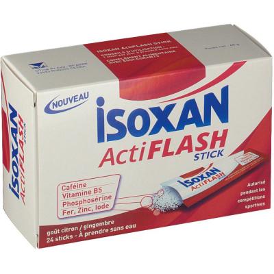 Isoxan Actiflash Booster Boite De 24 Sticks Citron Gingembre
