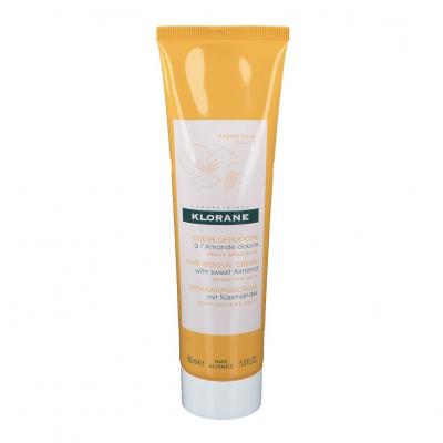 KLORANE Cr&egrave;me d&eacute;pilatoire amande douce tube de 150 ml