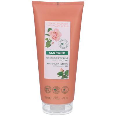Klorane DOUCHE - Cr&egrave;me de Douche Nutritive Lait de Rose, 200ml