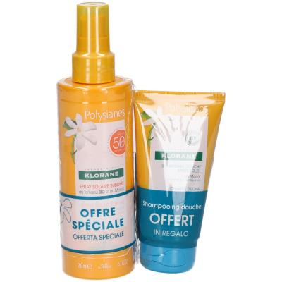 Klorane Spray Solaire SPF50 200ml + Gel Douche 75ml