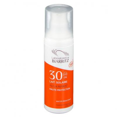 Lait Solaire SPF 30 certifi&eacute; Bio 