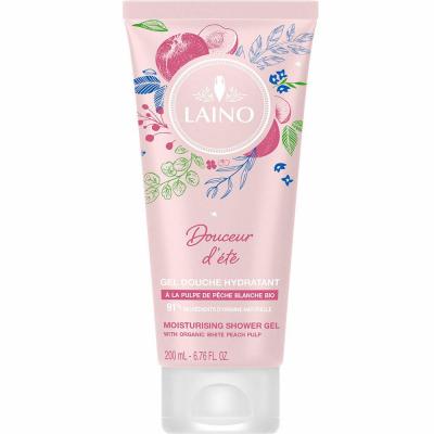 Laino Gel Douche &agrave; la Pulpe de P&ecirc;che Blanche Bio 200 ml - Tube 200 ml