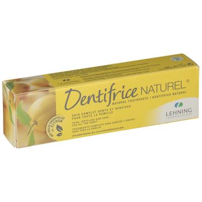 Lehning Dentifrice naturel, soin complet dents & gencives, citron, 80g
