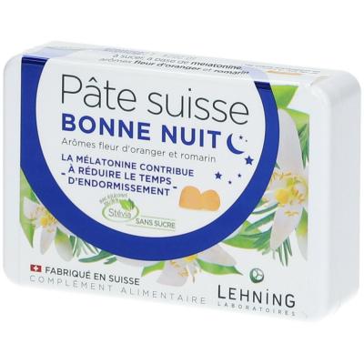 LEHNING P&acirc;te Suisse Nuit Sans sucre 40 pastilles