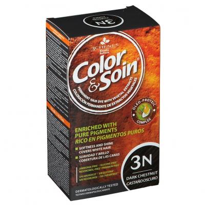 LES 3 CH&Ecirc;NES Color&soin n&deg;3N3n ch&acirc;tain fonc&eacute;