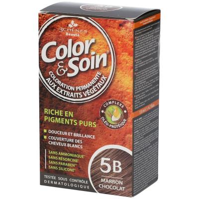 LES 3 CH&Ecirc;NES Color&soin n&deg;5bB marron chocolat