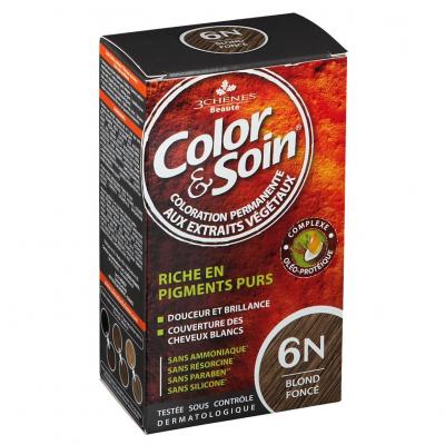 Color & Soin Kit Coloration Permanente 6N Blond Fonc&eacute;