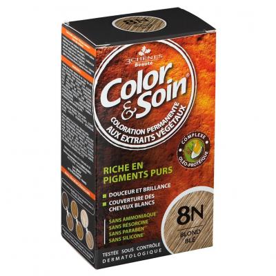 LES 3 CH&Ecirc;NES Color&soin n&deg;8n blond bl&eacute;