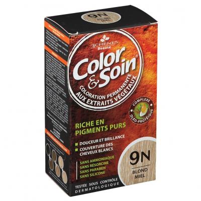 Les 3 Ch&ecirc;nes Color & Soin Coloration Femme - Blond Miel : 9N